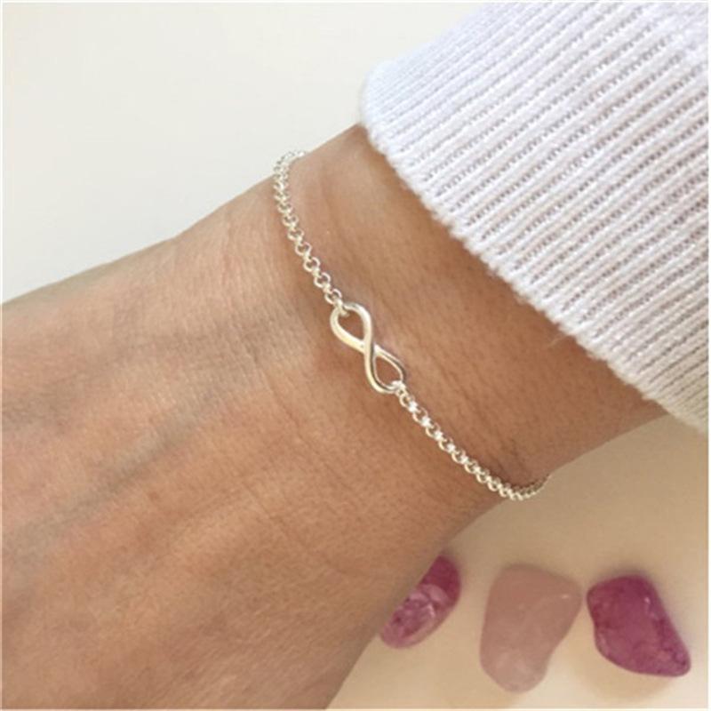 Simple Fashion Number 8 Women's Bracelet Lucky Number 8 Bracelet