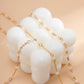Jewelry simple imitation crystal handmade chain tassel necklace feminine all-match double layer necklace
