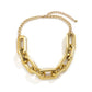Jewelry Punk Metal Buckle Chain Necklace Hip Hop Trend Geometric Single Layer Clavicle Necklace Women