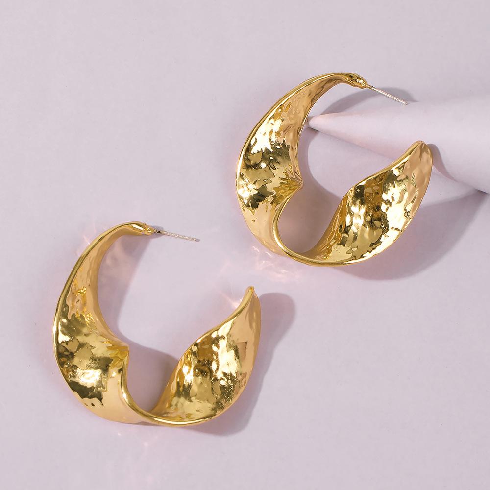 E8673 trendy geometric irregular earrings supply trendy earrings creative personality earrings
