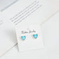 Jewelry custom mini heart-shaped devil's eye earrings earrings earrings high-end niche earrings