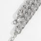 Hip-hop retro diamond-studded Cuban chain bracelet set trend metal chain diamond-encrusted bracelet for women