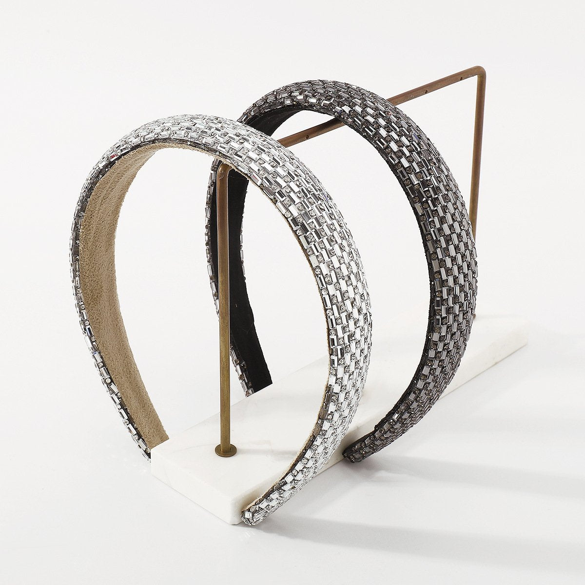 F4823 exaggerated light luxury personality hair hoop Baroque heavy industry French style full of diamonds shining small fragrance head hoop female