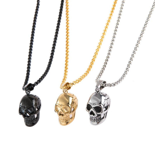 Explosive Punk Pendant Necklace Men's Non-mainstream Exaggerated Personality Skull Fashion Fashion Jewelry
