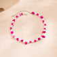 Jewelry ethnic niche imitation pearl simple necklace retro color beaded turquoise clavicle chain