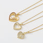 ZN161TikTok Light Luxury Geometric Niche Love Necklace Hollow Micro-inlaid Irregular Necklace