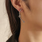 Diamond-encrusted earrings ins niche design creative knotted earrings simple temperament trendy ear accessories