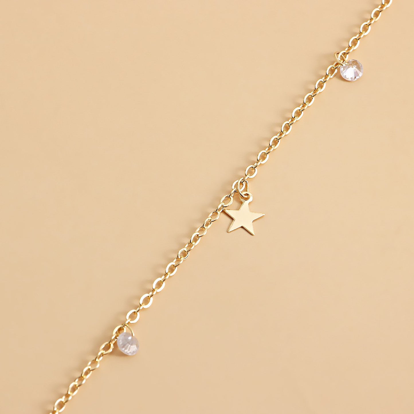 Jewelry ins geometric five-pointed star zircon pendant metal waist chain female decoration high-end waist ornament