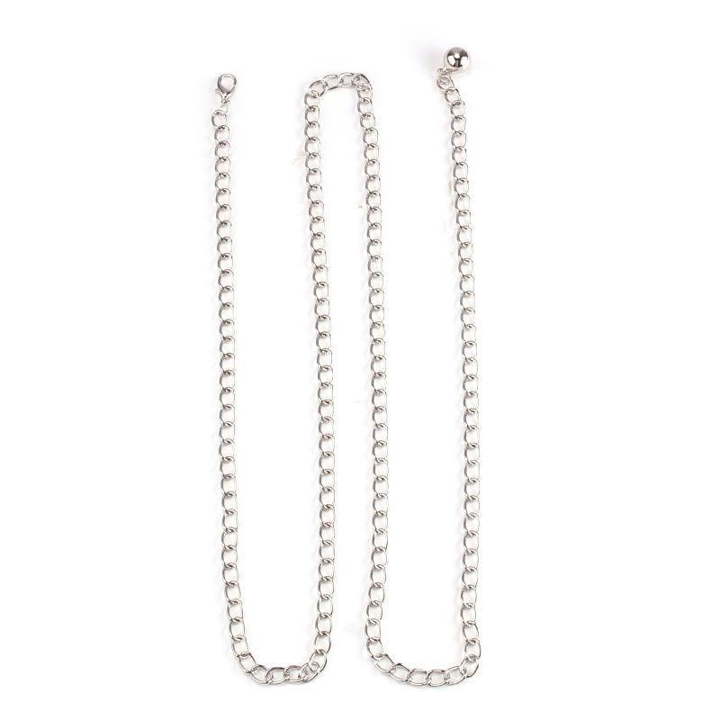 Versatile metal fashion waist chain popular ball pendant belt youth student belt dress girdle