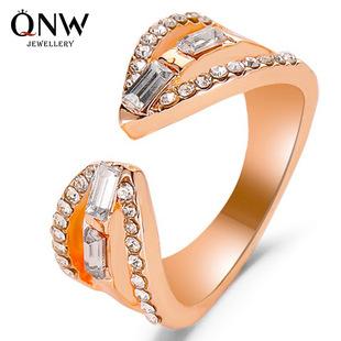 Creative Jewelry Trend Dazzling Opal Leaf Rose Gold Bracelet For Women