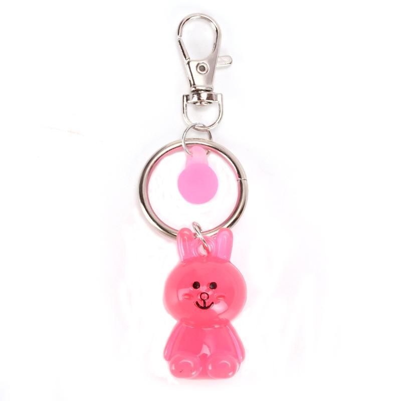 Cute Cartoon Rabbit Bear Keychain Pendant Car Bag Key Ring Small Gift Ornament