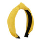 F4533 Internet celebrity TikTok hand-woven vacation leisure headband simple solid color knotted headband