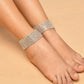 Jewelry Punk Exaggerated Fashion Sexy Night Foot Jewelry Full Diamond Multilayer Ankle Chain Female