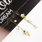 Jewelry small fresh forest super fairy bell flower earrings ladies long tassel earrings earrings