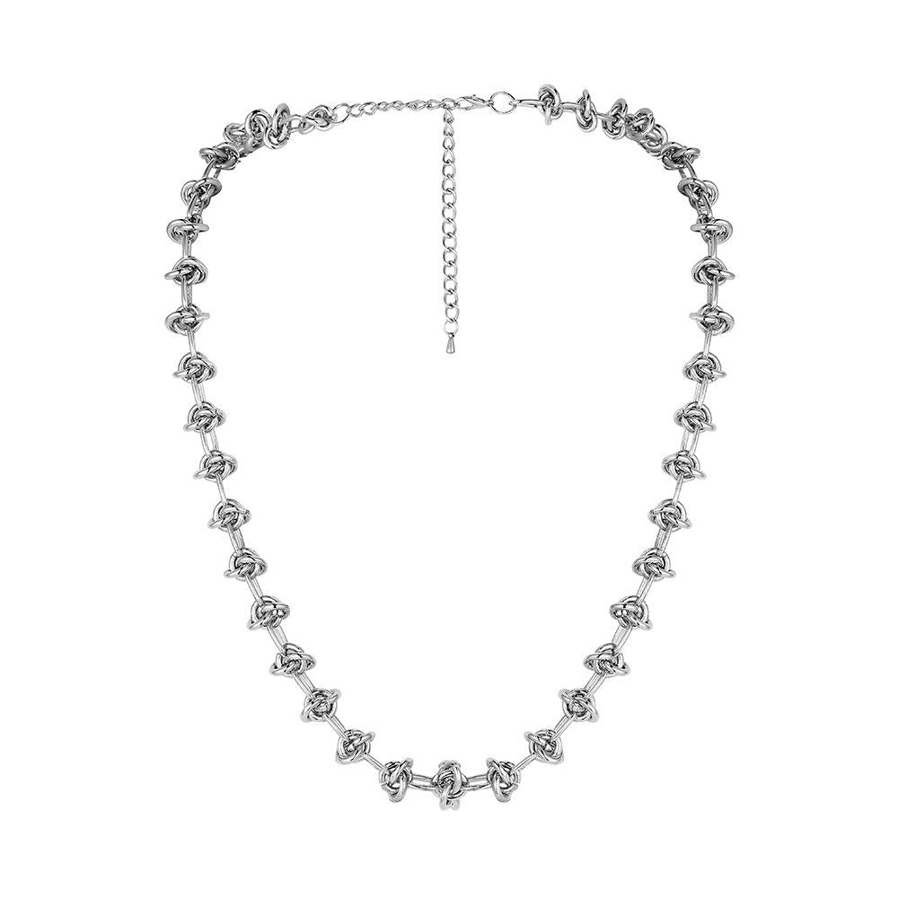 Popular Knot Chain Hip-Hop Night Thorn Necklace Adjustable Size Trendy Men's Essential Items Jewelry