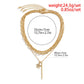 Jewelry Versatile Micro-set Diamond Pentagram Pendant Necklace Simple Metal Thin Chain Necklace Women
