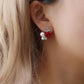 Ear Clip Temperament Exquisite Fashion Rhinestone Pearl Rose Butterfly Bridal Earbuckle Earrings