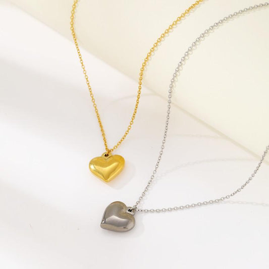 Love necklace ins design sense retro love collarbone chain female