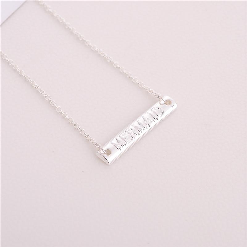 Necklace Explosive Long Bar Pendant Mermaid Exquisite Clavicle Chain Summer Jewelry Exclusively For