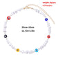 Jewelry Irregular Shaped Pearl Eye Necklace Ladies Short Fashion Devil Eye Necklace