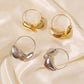 E8696 Exaggerated Alloy Earrings Women's Creative Geometric Big Circle Earrings Personalized Punk Earrings
