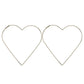Jewelry Personality Exaggerated Sexy Trendy Female Earrings Love Peach Heart Empty Earrings Female