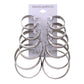 Jewelry earrings 6 pairs of suits Personalized hoop earrings combination One card sells 12 pieces of earrings