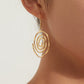 Jewelry Fashion Creative Hollow Round Swirl Earrings Women's Trendy Earrings