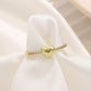 Ins diamond love ring female fashion personality creative geometric opening index finger ring heart-shaped couple ring