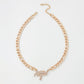 N977 Exaggerated Thick Chain Necklace Simple Personality Street Shot Single Layer Necklace Full Diamond Retro Temperament Necklace