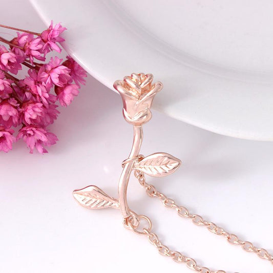 Fashion Rose Letter Bracelet Temperament Simple Flower Bracelet Hand Jewelry