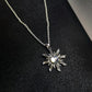 Jewelry Bohemian Imitation Moonstone Sunflower Pendant Necklace Women Retro Ethnic Jewelry