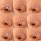 Piercing-free nose stud copper inlaid zircon letters U-shaped nose clip nose ring piercing jewelry