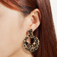 2 Magnesium Die E4667 Explosive Fashion Simple Fashion Diamond Ring Metal Leopard Earrings for Women