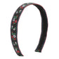 F5297 Retro Xiaoxiang color contrast temperament headband creative simple fashion fabric embroidery floral headband