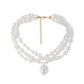 Exaggerated personality multi-layer pearl necklace trend fashion temperament three-layer collarbone necklace jewelry female