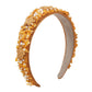 F465 Baroque heavy industry candy-colored headband imitation pearl stone girl heart wide-brimmed retro headband female