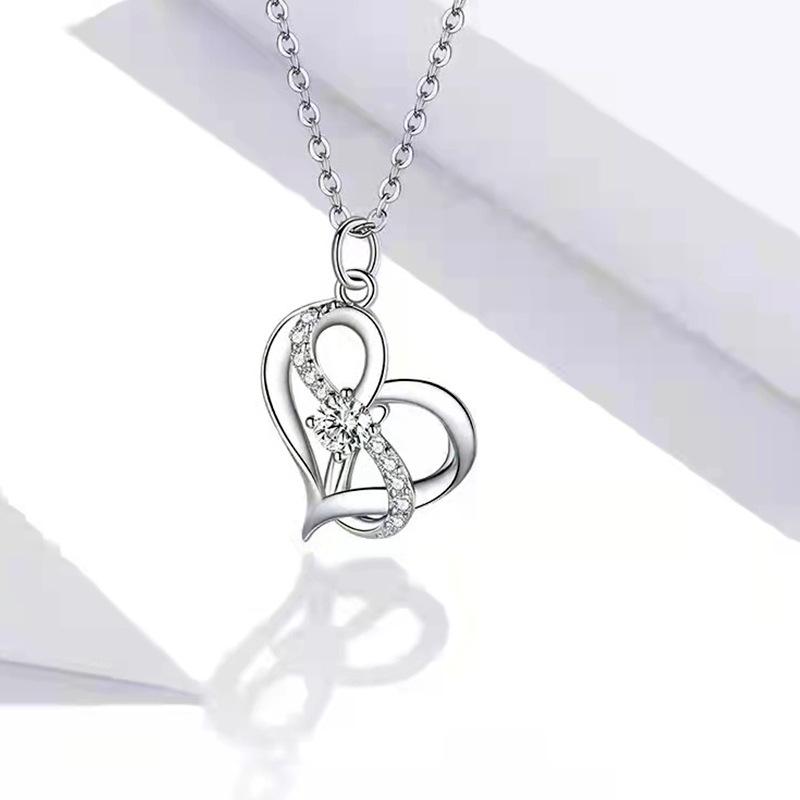 Jewelry Lucky 8 Love Love Pendant Necklace Female Niche Design Fashion Simple Jewelry Accessories