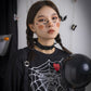 Dark cos gothic metal spike necklace personality sweet cool rivets three-dimensional choker collar necklace