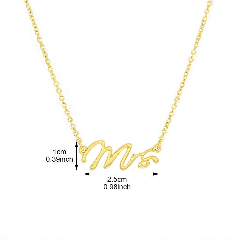 Specially for creative ms necklace ladies necklace English letter chain necklace female jewelry jewelry