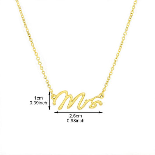 Specially for creative ms necklace ladies necklace English letter chain necklace female jewelry jewelry