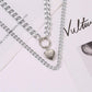 Jewelry Fashion Double Love Pendant Exaggerated Thick Chain Necklace Cold Street Shooting Sweater Chain