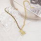 Letter printing Love clavicle chain bear necklace hip-hop male trendy punk couple sweater chain female sweater sweater chain
