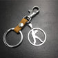 Anime game CSGO anti-terrorist stainless steel pendant leather key chain pendant multi-color optional