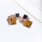 Women's Rhombus Crystal Shiny Earrings Fashion Temperament Earrings Versatile Exaggerated Trend Earrings