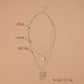 Fashion Vintage Resin Hexagon Pillar Moon Pendant Necklace Women Accessories