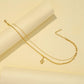 Simple fashion stainless steel double-layer necklace niche temperament small snake pendant summer necklace jewelry