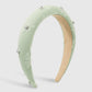 F4925 Simple Small Fresh Fashion Geometric Headband Candy Color Rhinestone Sponge Fabric Flower Headband