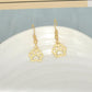 Explosive first jewelry hollow dog print earrings dog paw footprint earrings cute animal feet