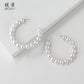 2 Magnesium Di E5478 Pearl Earrings Series Temperament Versatile Personality Pearl Big Circle Earrings Female